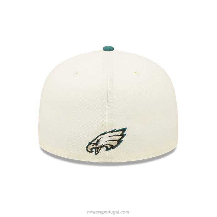 FFTN614 New Era Boné philadelphia eagles nfl sideline 2022 branco 59fifty