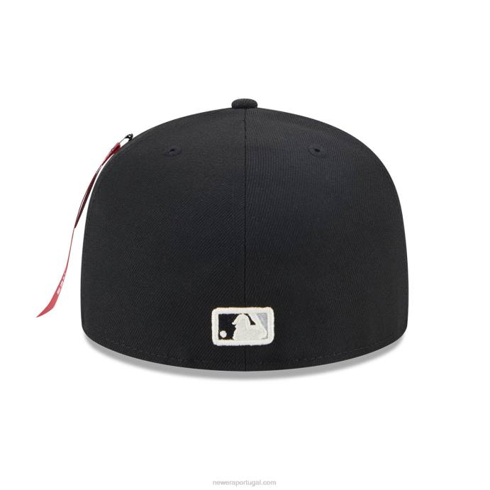 FFTN618 New Era chicago white sox alpha Industries x mlb boné preto 59fifty