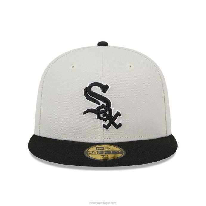 FFTN622 New Era chicago white sox varsity letter stone 59fifty boné justo