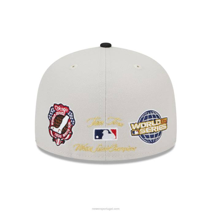 FFTN622 New Era chicago white sox varsity letter stone 59fifty boné justo