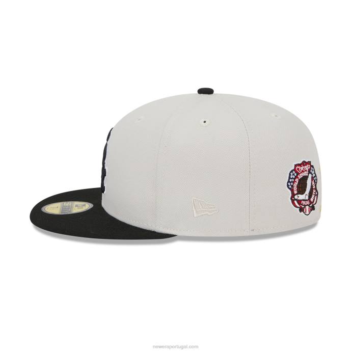 FFTN622 New Era chicago white sox varsity letter stone 59fifty boné justo