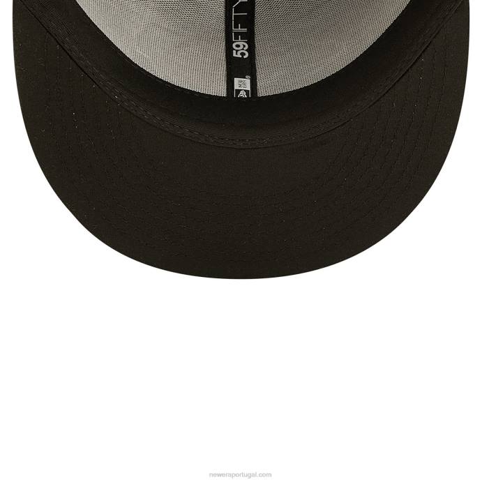 FFTN624 New Era boné hickory crawdads milb vermelho 59fifty