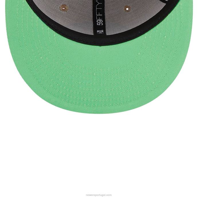 FFTN627 New Era boton celtics team boné bege neon 59fifty