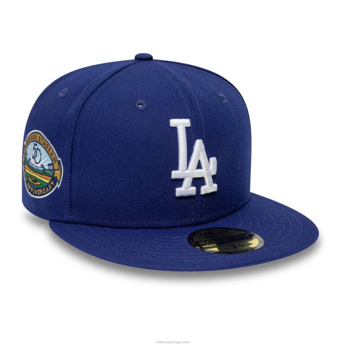 FFTN628 New Era la dodgers estádio da liga nacional azul escuro 59fifty boné ajustado