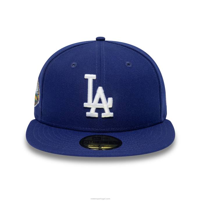 FFTN628 New Era la dodgers estádio da liga nacional azul escuro 59fifty boné ajustado