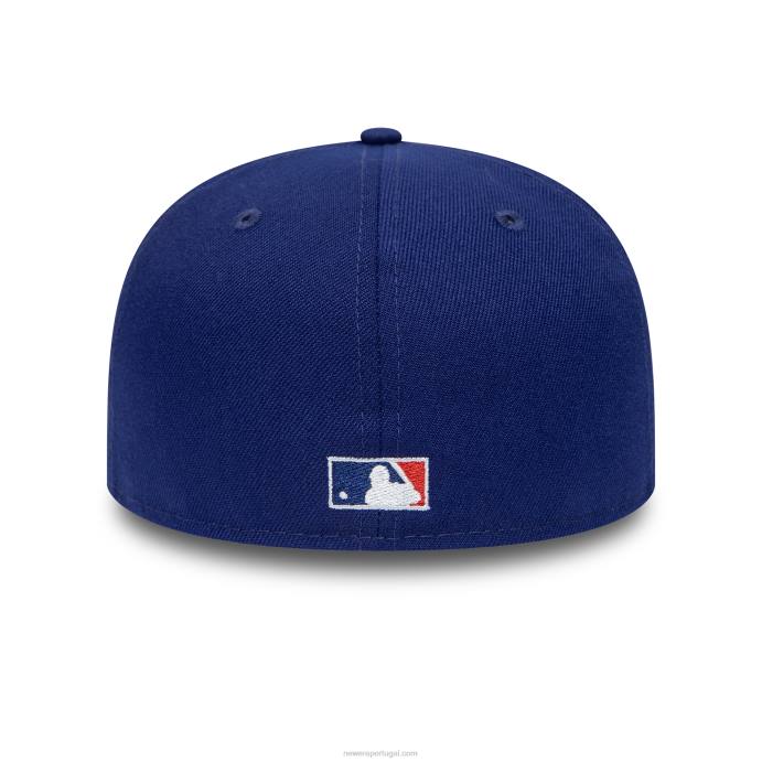 FFTN628 New Era la dodgers estádio da liga nacional azul escuro 59fifty boné ajustado