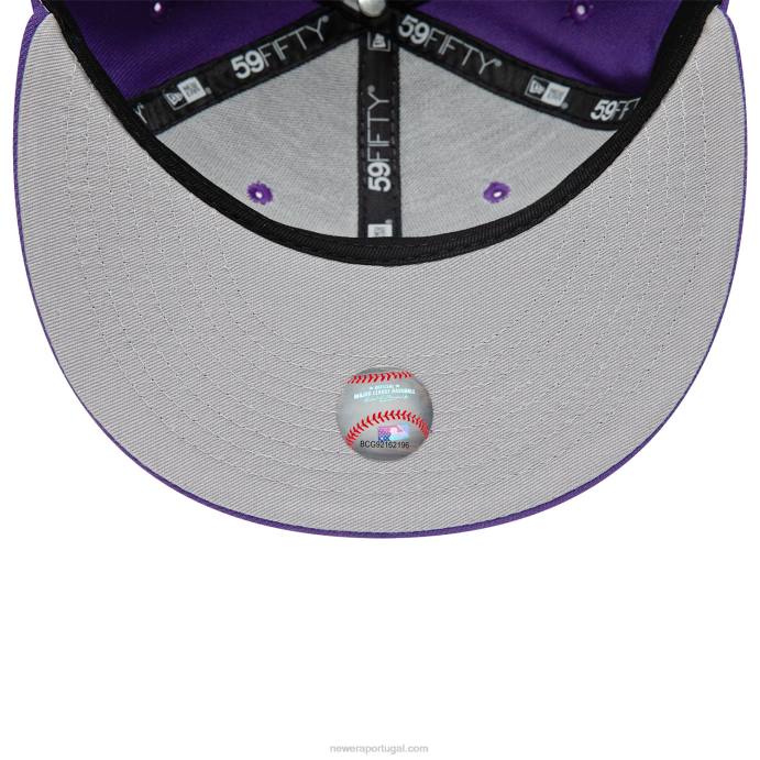 FFTN629 New Era boné justo arizona diamondbacks com logotipo duplo roxo 59fifty