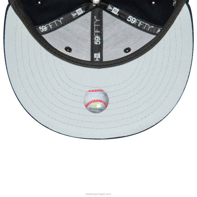 FFTN634 New Era seattle mariners 25º aniversário navy 59fifty boné ajustado