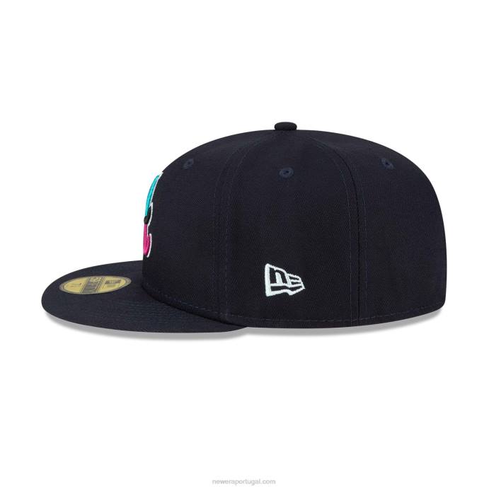FFTN635 New Era boné ajustado atlanta braves polarlights navy 59fifty