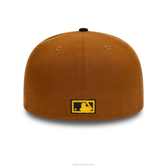 FFTN639 New Era boné justo pittsburgh pirates world series marrom 59fifty
