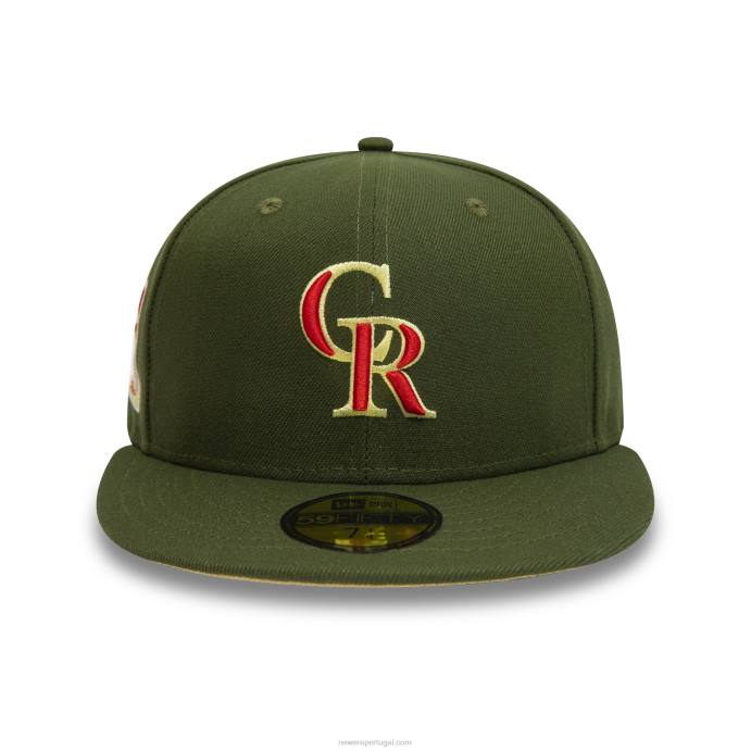 FFTN63 New Era boné justo colorado rockies verde 25 anos 59fifty
