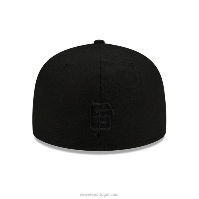 FFTN641 New Era san francisco gigantes mlb team fire boné preto 59fifty