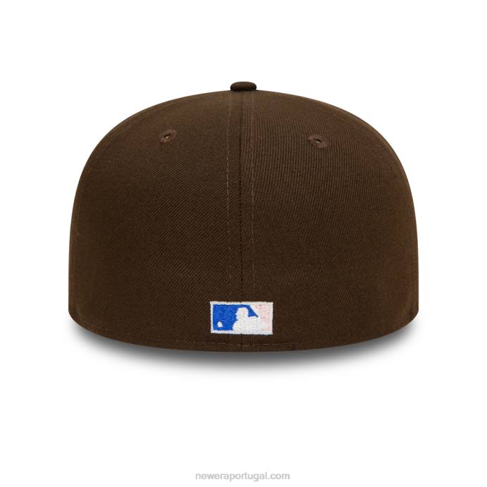 FFTN642 New Era boné 59fifty atlanta braves nogueira e rosa