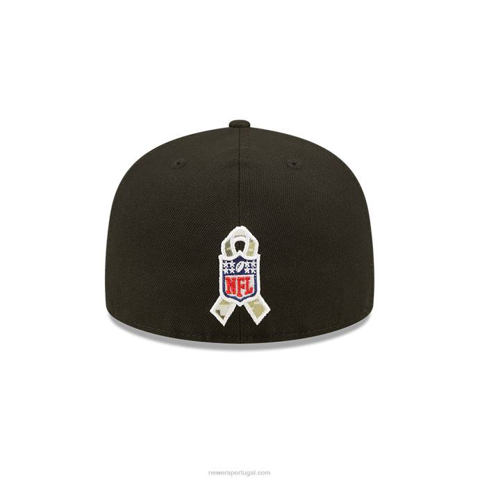 FFTN644 New Era san francisco 49ers nfl salute to service boné preto 59fifty