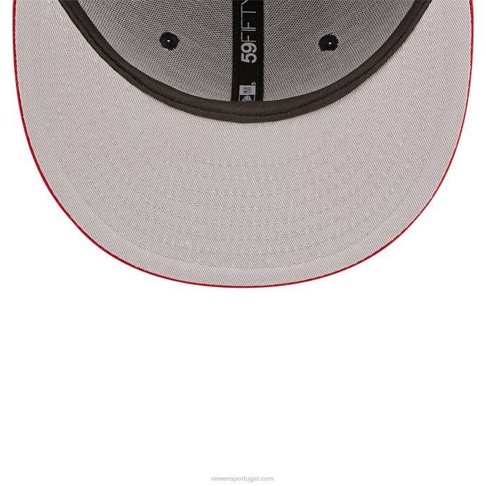 FFTN647 New Era boton red sox ne letterman navy 59fifty boné justo