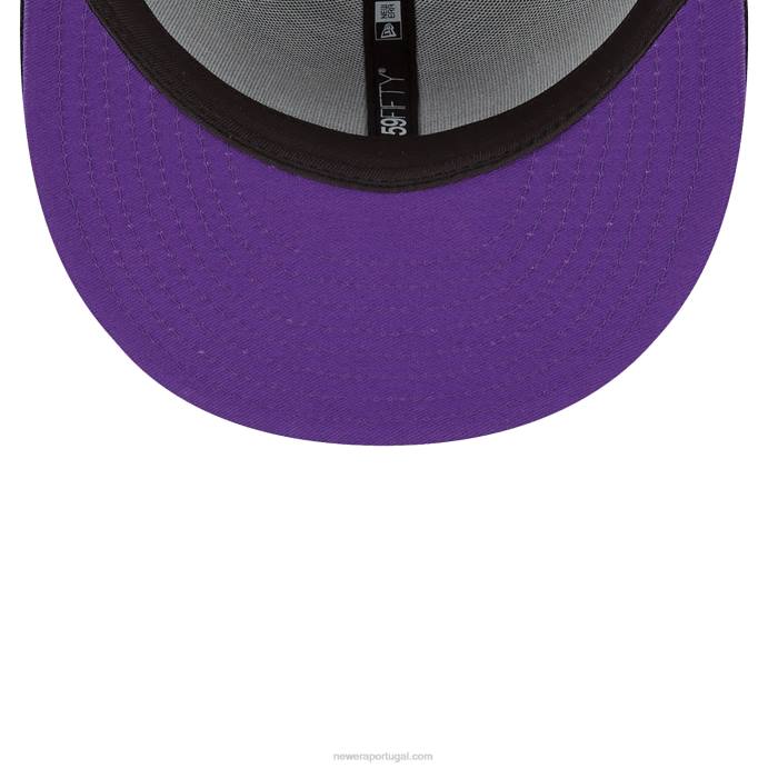 FFTN64 New Era boné la lakers nba x marvel homem de ferro preto 59fifty