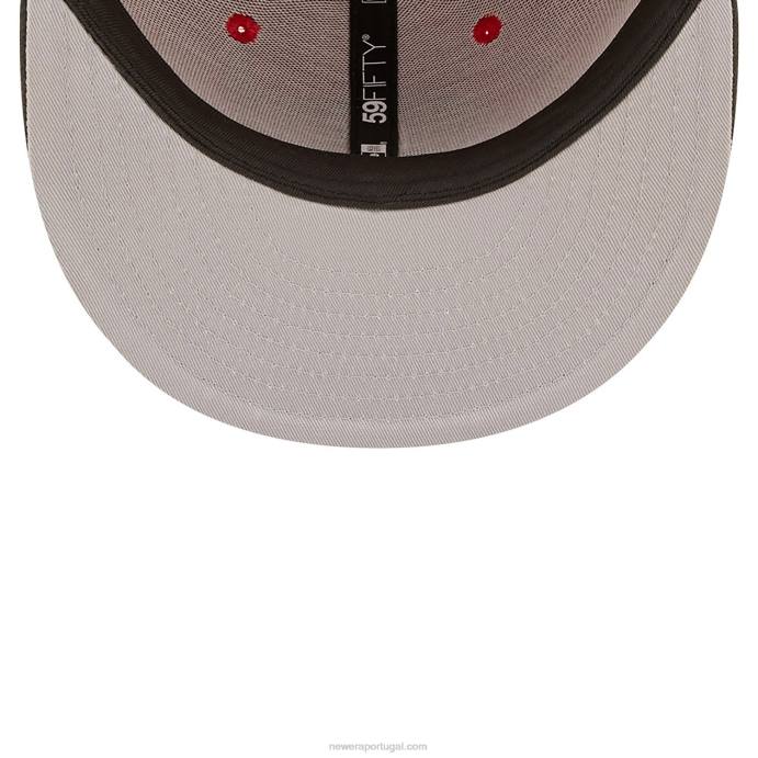 FFTN651 New Era tampa bay buccaneers ne letterman red 59fifty boné ajustado