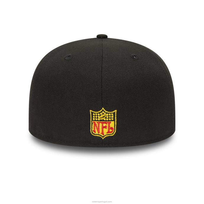 FFTN652 New Era boné ajustado preto seattle seahawks 59fifty