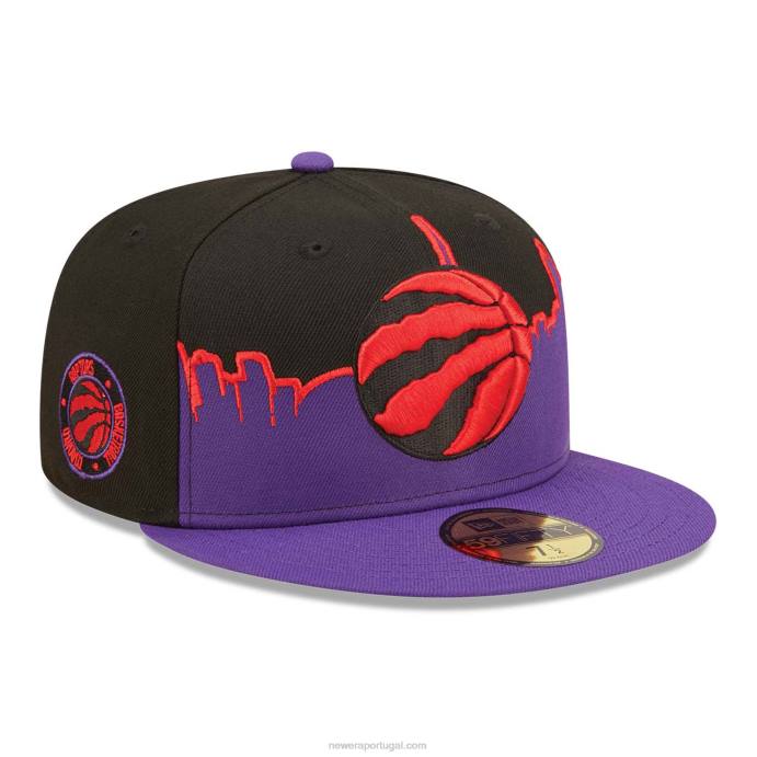 FFTN653 New Era boné toronto raptors nba tip off 2022 preto 59fifty
