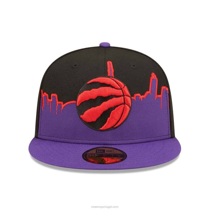 FFTN653 New Era boné toronto raptors nba tip off 2022 preto 59fifty