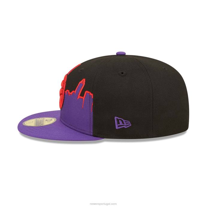 FFTN653 New Era boné toronto raptors nba tip off 2022 preto 59fifty