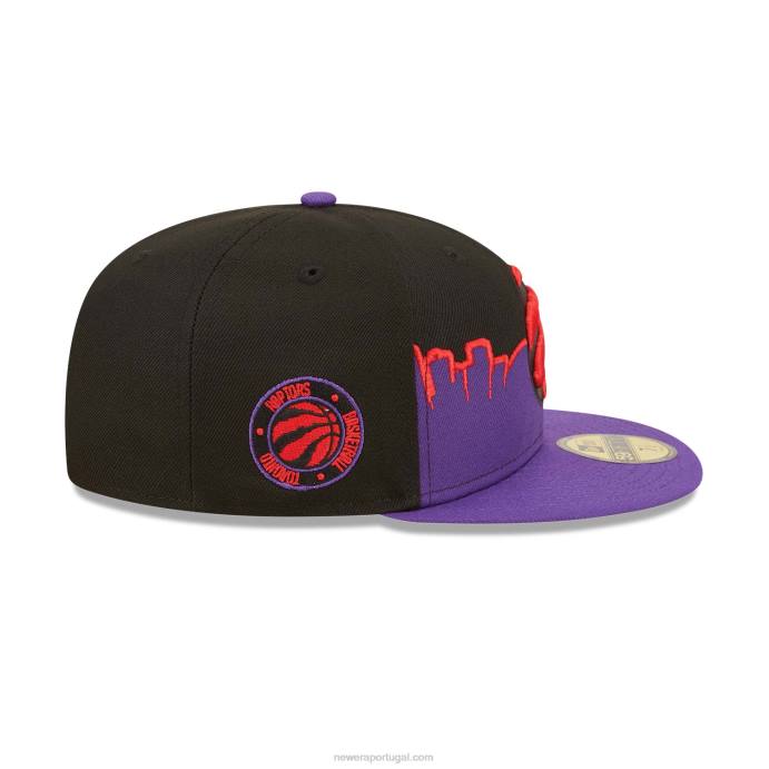 FFTN653 New Era boné toronto raptors nba tip off 2022 preto 59fifty