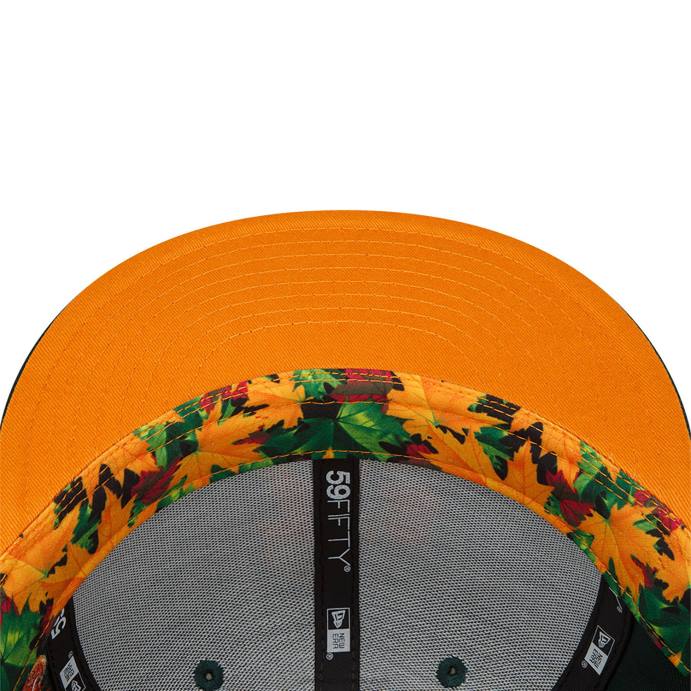 FFTN657 New Era Boné chicago cubs frondoso verde escuro 59fifty