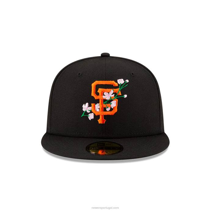 FFTN663 New Era san francisco Giants boné lateral bloom black 59fifty