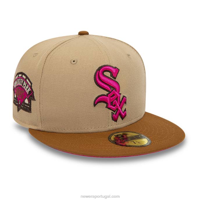 FFTN667 New Era boné chicago white sox camel 59fifty