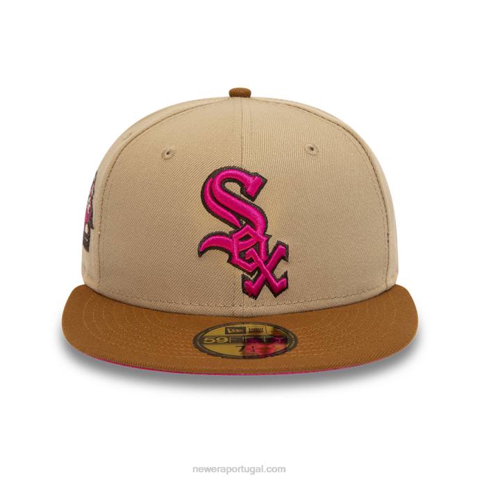 FFTN667 New Era boné chicago white sox camel 59fifty