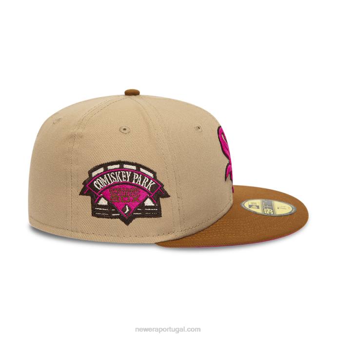 FFTN667 New Era boné chicago white sox camel 59fifty