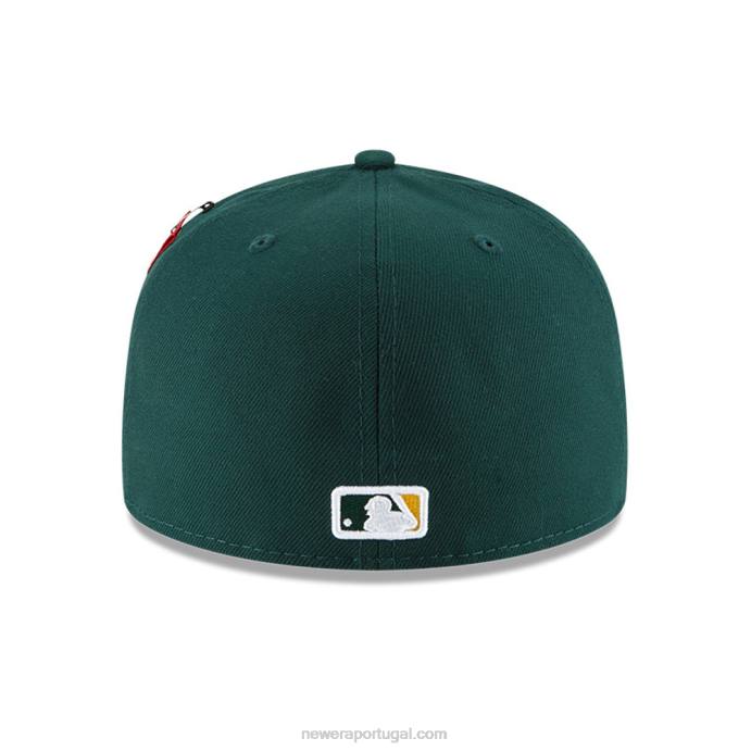 FFTN669 New Era Oakland Athletics X Alpha Industries Green 59Fifty Cap