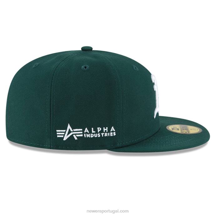 FFTN669 New Era Oakland Athletics X Alpha Industries Green 59Fifty Cap