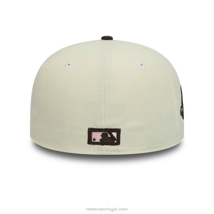 FFTN670 New Era New York Yankees boné branco 59fifty ajustado