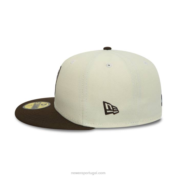 FFTN670 New Era New York Yankees boné branco 59fifty ajustado