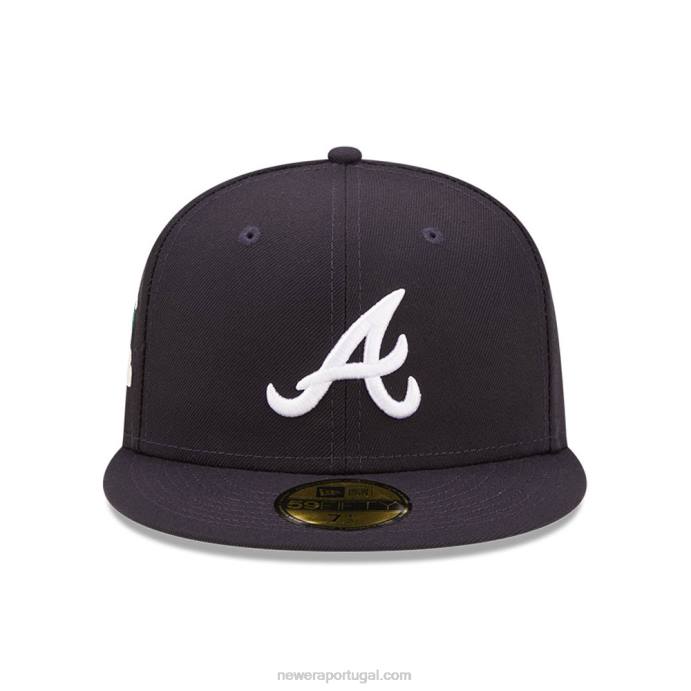 FFTN671 New Era boné justo atlanta braves mlb cloud navy 59fifty
