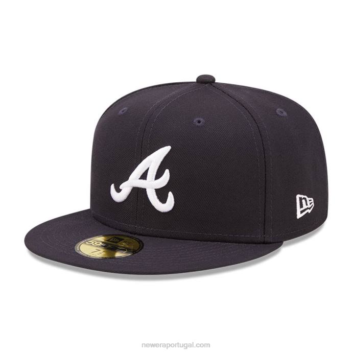 FFTN671 New Era boné justo atlanta braves mlb cloud navy 59fifty