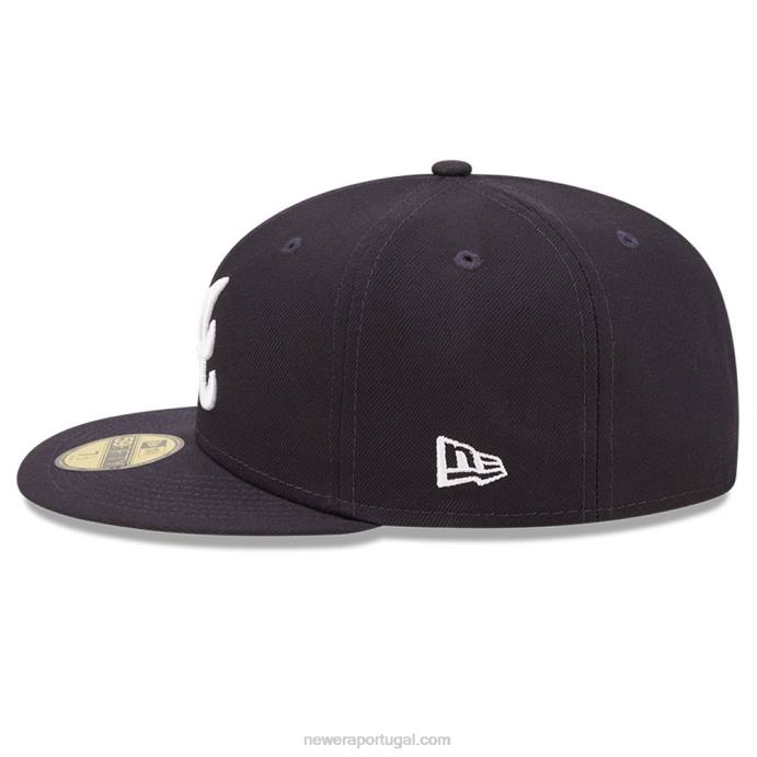 FFTN671 New Era boné justo atlanta braves mlb cloud navy 59fifty