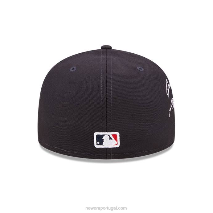 FFTN671 New Era boné justo atlanta braves mlb cloud navy 59fifty