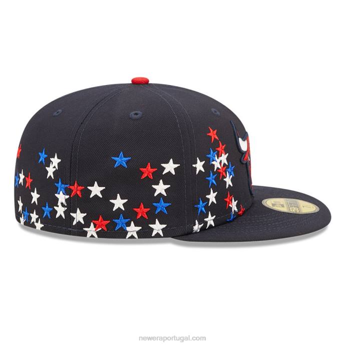 FFTN673 New Era chicago bulls nba americana navy 59fifty boné justo