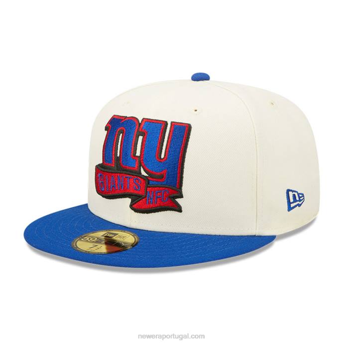 FFTN675 New Era New York Giants nfl sideline 2022 branco 59fifty boné ajustado