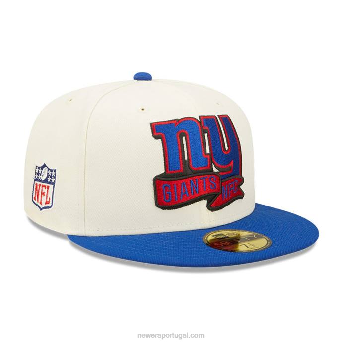 FFTN675 New Era New York Giants nfl sideline 2022 branco 59fifty boné ajustado