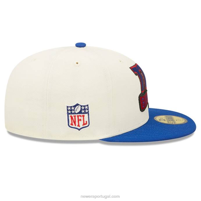FFTN675 New Era New York Giants nfl sideline 2022 branco 59fifty boné ajustado