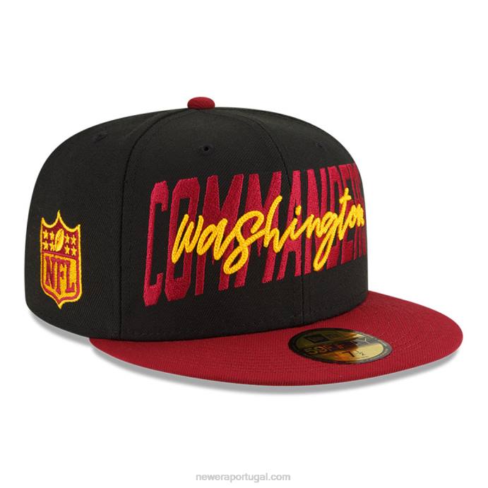 FFTN676 New Era boné justo Washington nfl draft black 59fifty
