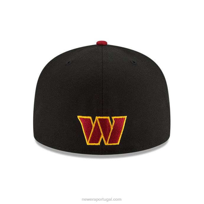 FFTN676 New Era boné justo Washington nfl draft black 59fifty