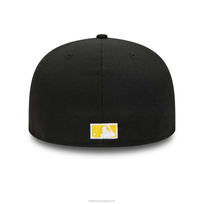 FFTN677 New Era chicago white sox spotlight boné preto 59fifty