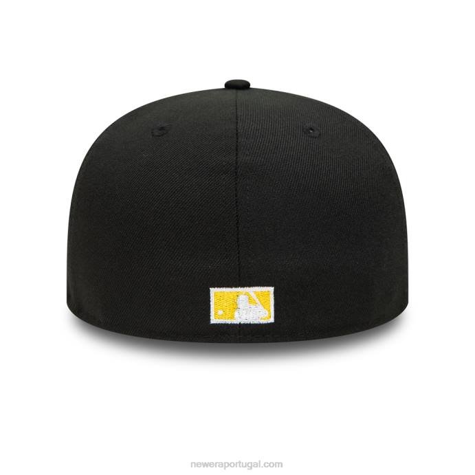 FFTN677 New Era chicago white sox spotlight boné preto 59fifty