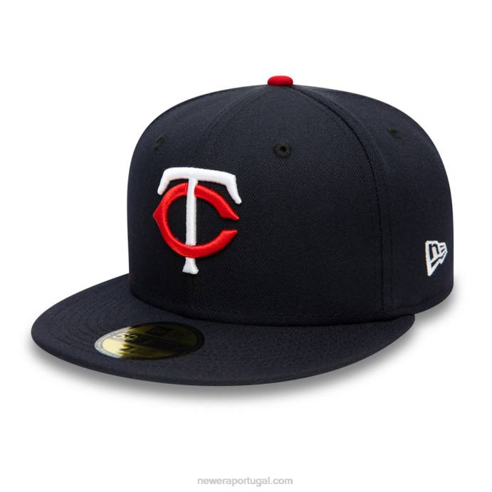 FFTN678 New Era minnesota twins autêntico no boné field navy 59fifty