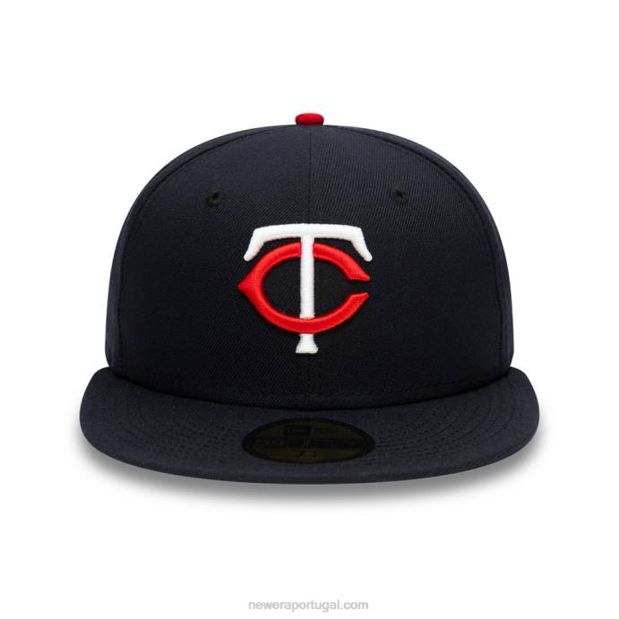 FFTN678 New Era minnesota twins autêntico no boné field navy 59fifty