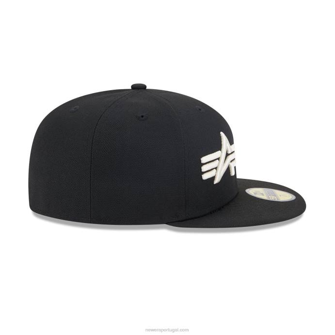 FFTN679 New Era baltimore orioles alpha Industries x mlb boné preto 59fifty